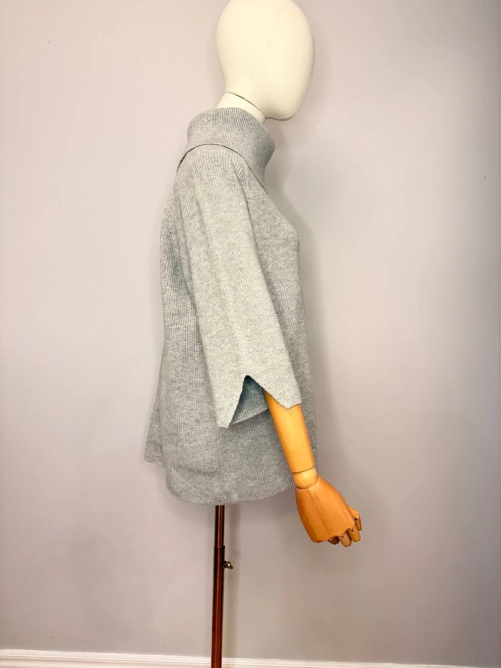 COS Oversized Funnel-Neck Ribbed Sweater - Picture 2 of 6